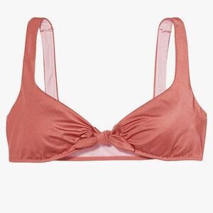 🎉5 for $45🎉Victoria's Secret Swim Tie-Front Bralette Bikini Top L  Color Rose